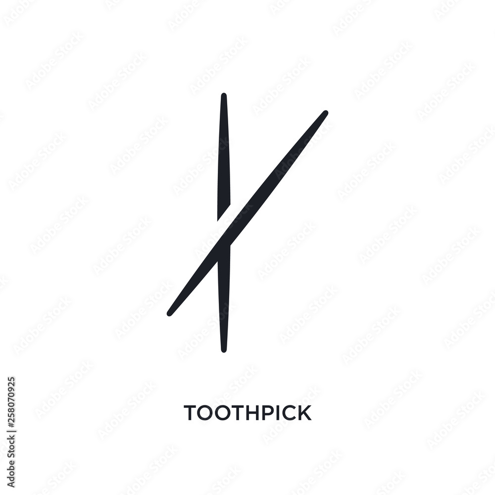 toothpick isolated icon. simple element illustration from hygiene concept icons. toothpick editable logo sign symbol design on white background. can be use for web and mobile toothpick isolated icon. simple element illustration from hygiene concept icons. toothpick editable logo sign symbol design on white background. can be use for web and mobile