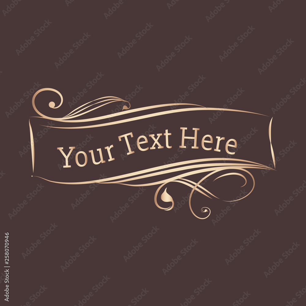 Obraz premium Vintage ornamental banner