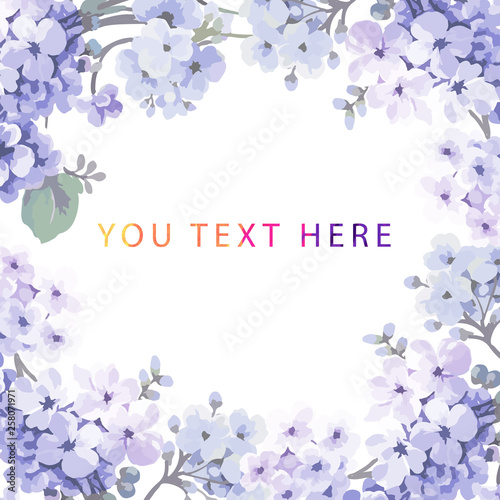 Beautiful illustration little flower