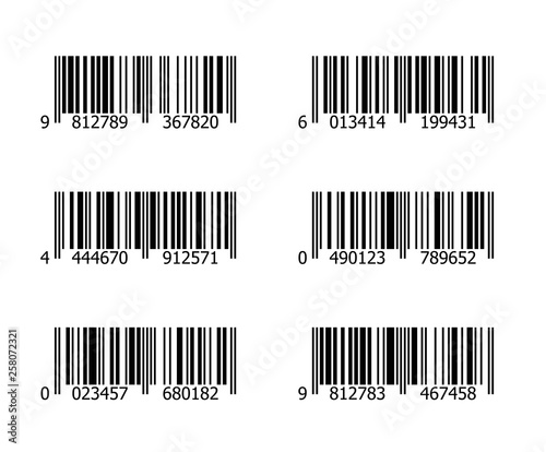 Barcode vector graphic illustration