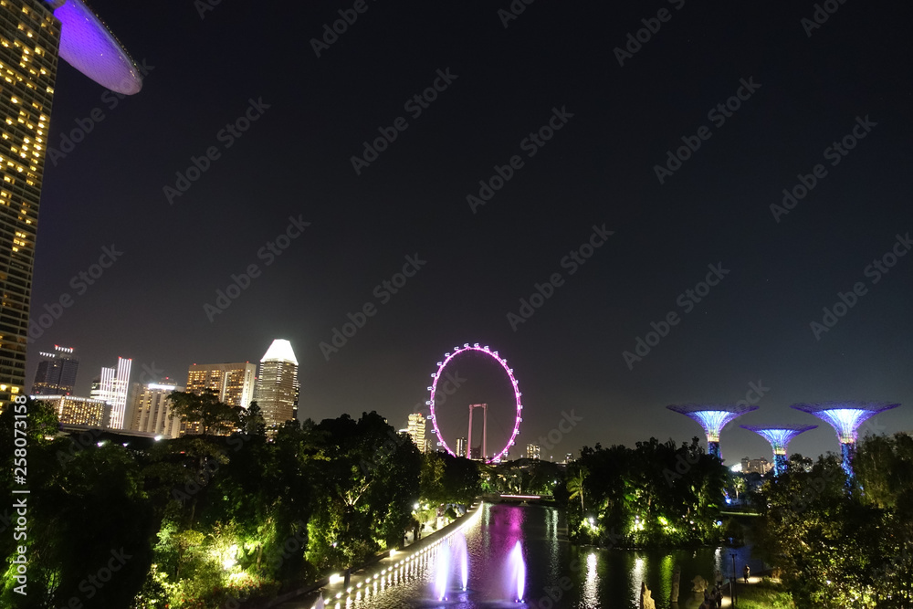 Singapore, Gardens by the Bay, HDR image