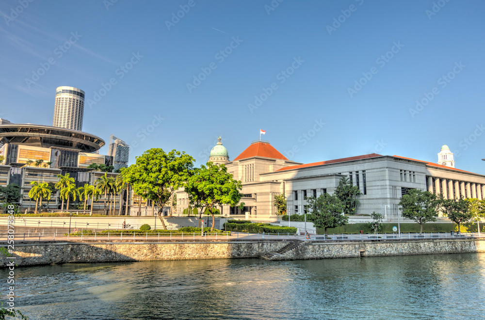 Singapore waterfront, HDR image