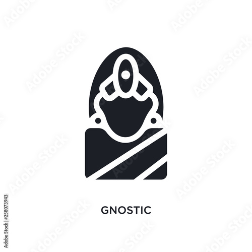 gnostic isolated icon. simple element illustration from india concept icons. gnostic editable logo sign symbol design on white background. can be use for web and mobile
