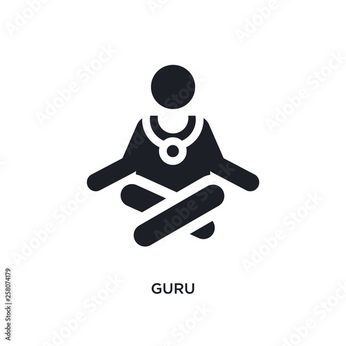 guru isolated icon. simple element illustration from india concept icons. guru editable logo sign symbol design on white background. can be use for web and mobile