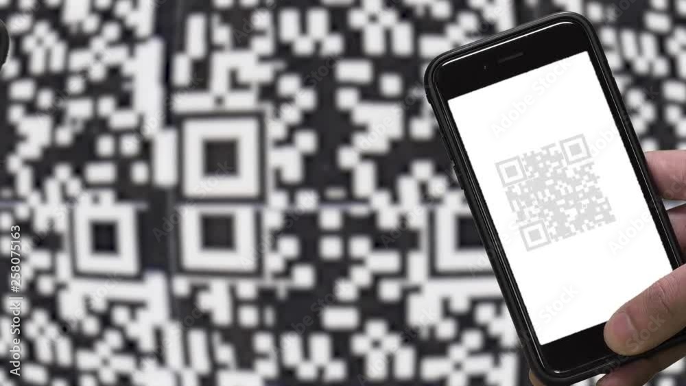 QR CODE look alike black and white pattern (CAN NOT SCAN THIS) and ...