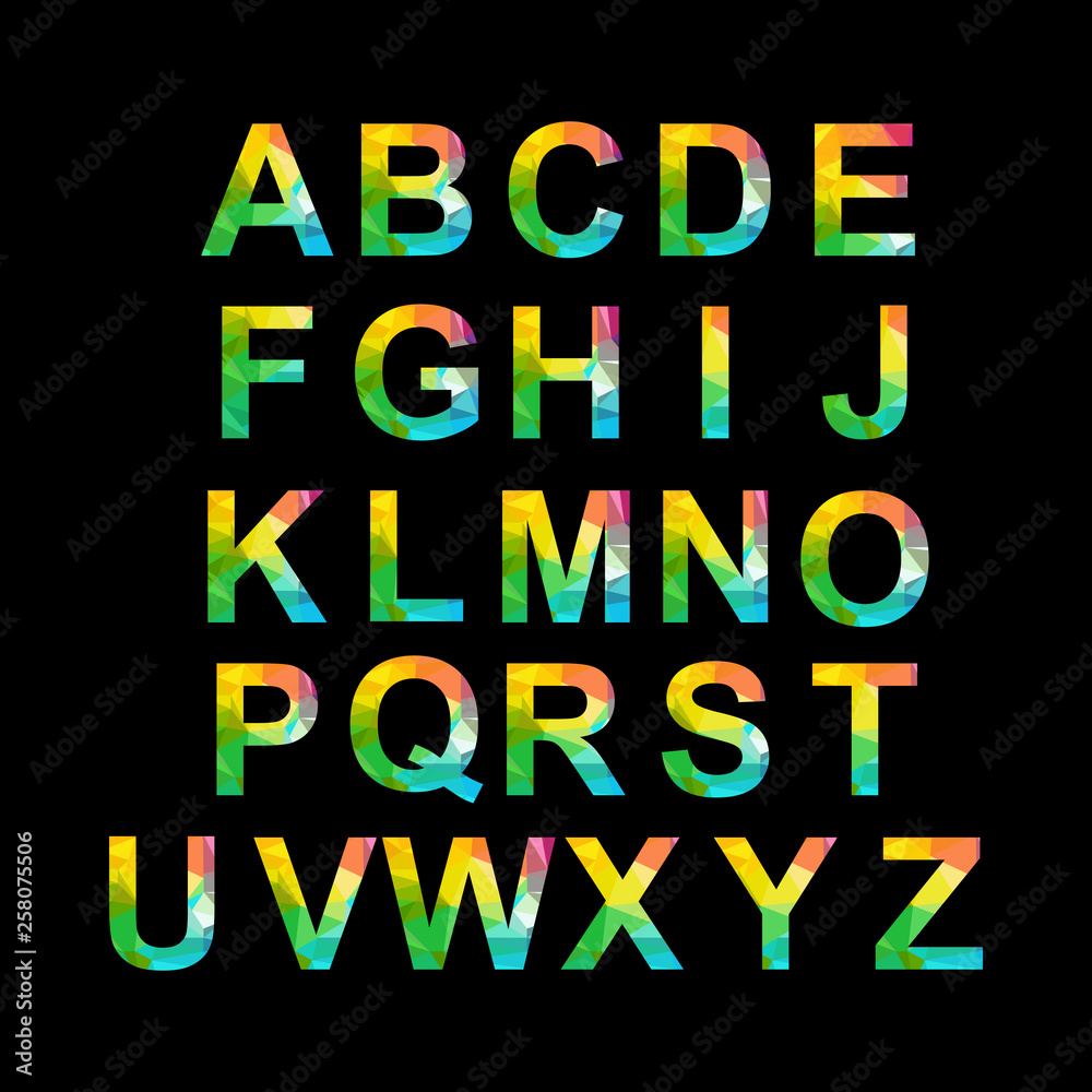 letter A to Z alphabet 