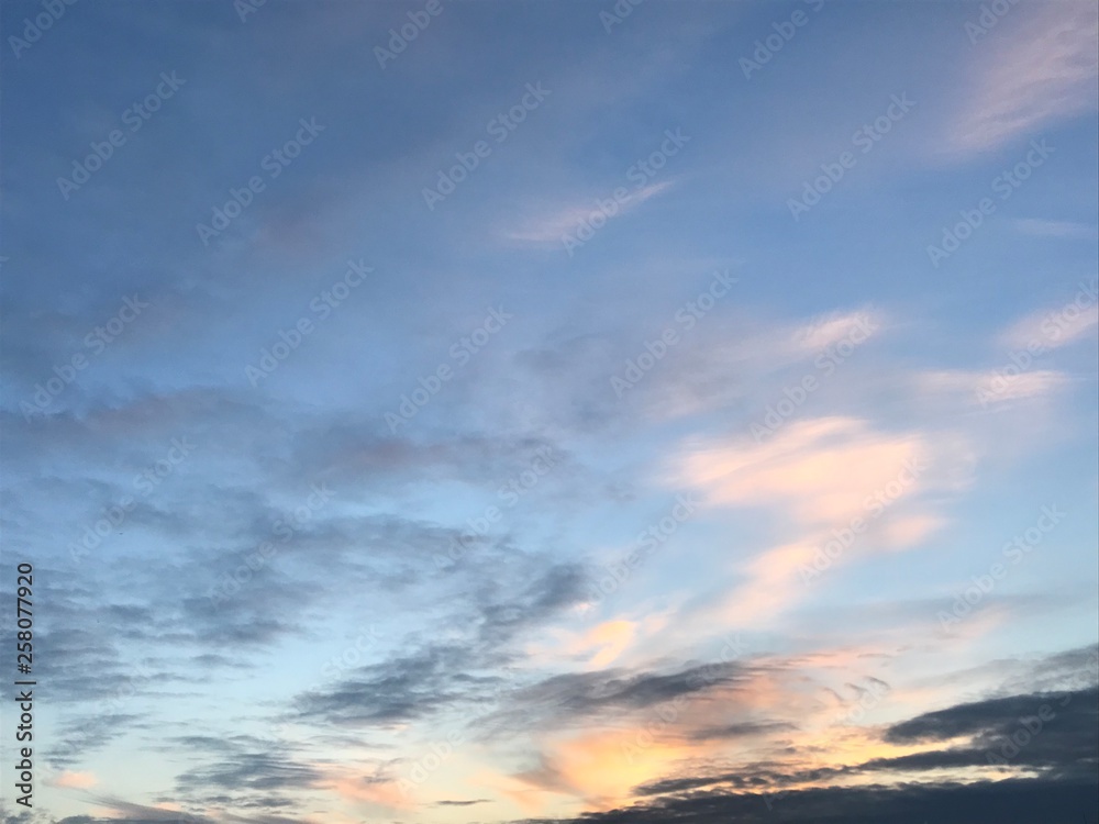 Beautiful sky with clouds