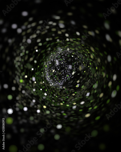 Wallpaper Mural Scientific green light abstract 3d illustration of plant nature. The concept of a microcosm. Torontodigital.ca