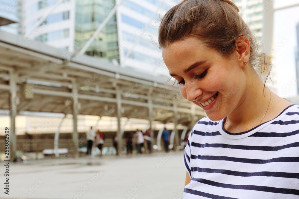 Beautiful women smile portrait and traveling in the capital city. Beautiful women smile portrait and traveling in the capital city.