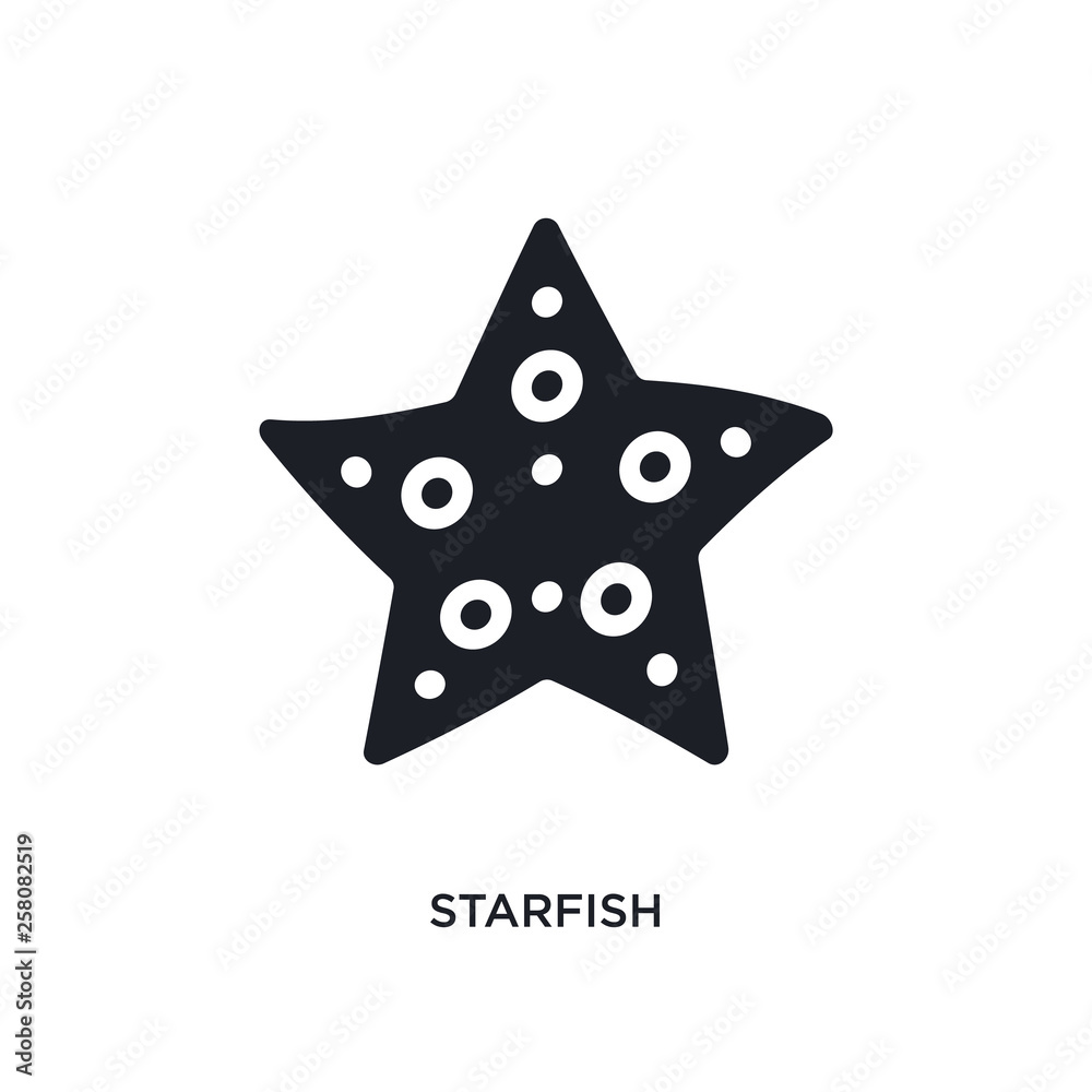 starfish isolated icon. simple element illustration from nautical concept icons. starfish editable logo sign symbol design on white background. can be use for web and mobile starfish isolated icon. simple element illustration from nautical concept icons. starfish editable logo sign symbol design on white background. can be use for web and mobile