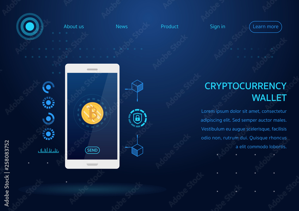 cryptocurrency bitcoin wallet mobile phone webpage cryptocurrency bitcoin wallet mobile phone webpage