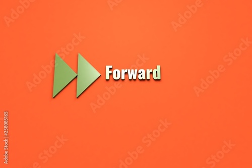 Illustration of Forward with green text on orange background Free Download Illustration of Forward with green text on orange background - GFXLoad
