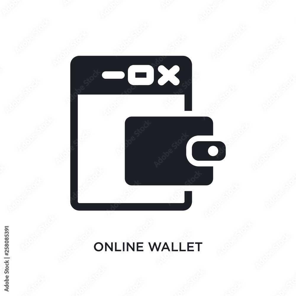 online wallet isolated icon. simple element illustration from payment methods concept icons. online wallet editable logo sign symbol design on white background. can be use for web and mobile online wallet isolated icon. simple element illustration from payment methods concept icons. online wallet editable logo sign symbol design on white background. can be use for web and mobile