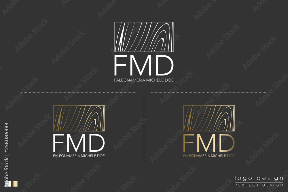 Fototapeta premium Logo design for activity dedicated to wood