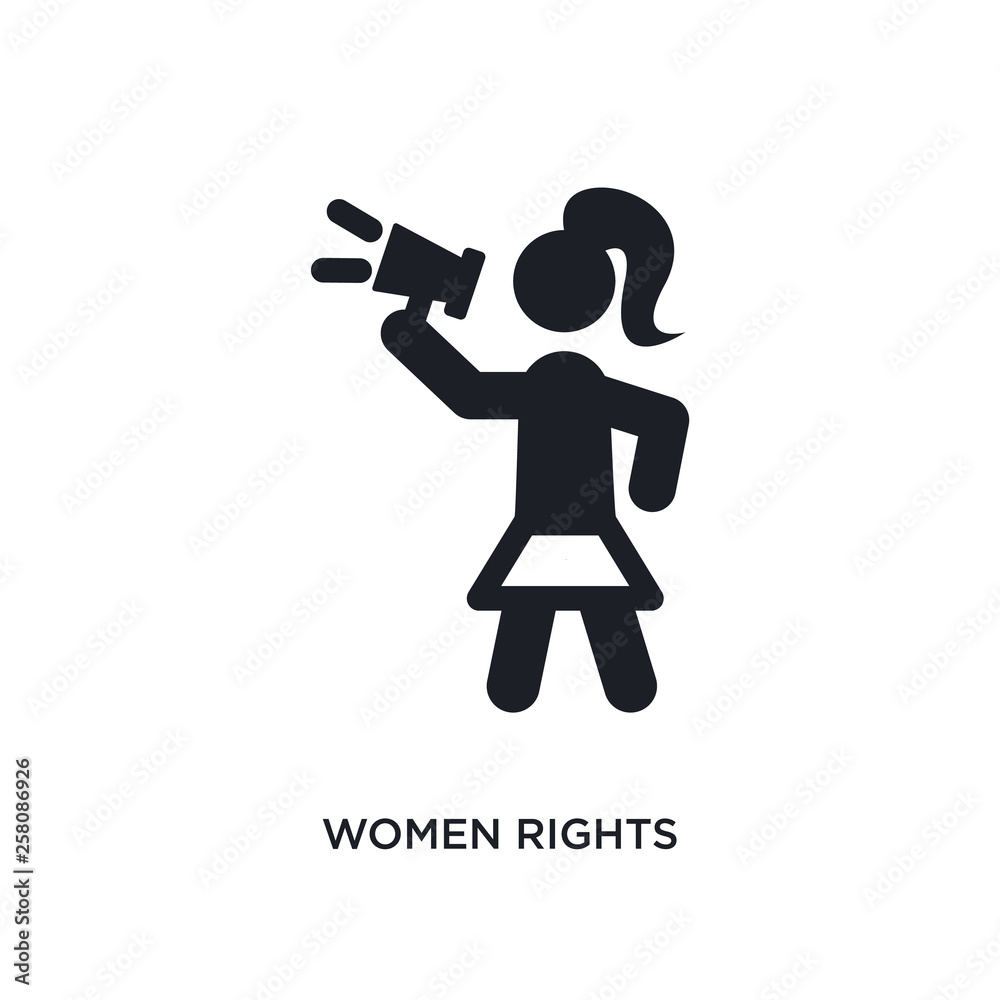 women rights isolated icon. simple element illustration from political concept icons. women rights editable logo sign symbol design on white background. can be use for web and mobile women rights isolated icon. simple element illustration from political concept icons. women rights editable logo sign symbol design on white background. can be use for web and mobile