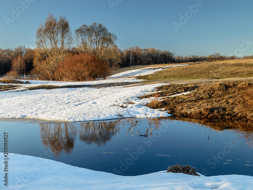 Beautiful spring Russian landscape