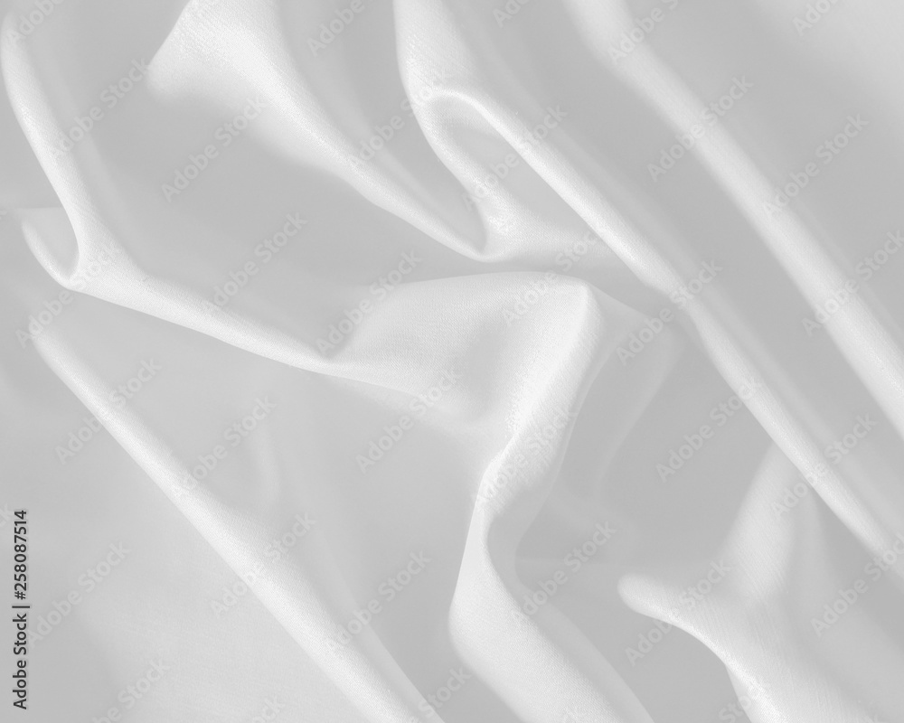 Fototapeta premium White fabric texture background. / Soft image.