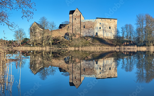 Obraz na płótnie Kastelholm Castle in Sund municipality, Aland Islands, Finland. The castle was first mentioned in 1388. w salonie