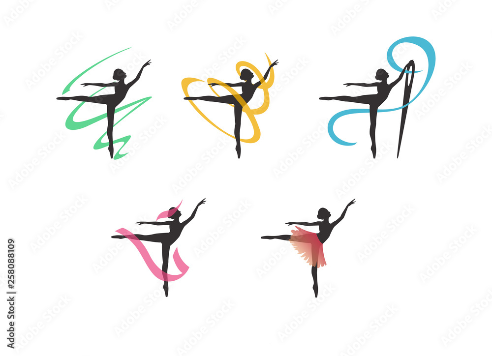 logo for a sewing studio, dresses for ballerinas logo for a sewing studio, dresses for ballerinas