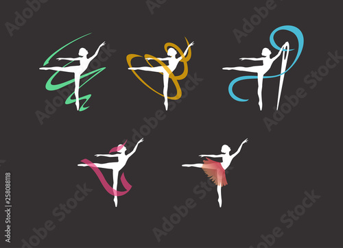 logo for a sewing studio, dresses for ballerinas