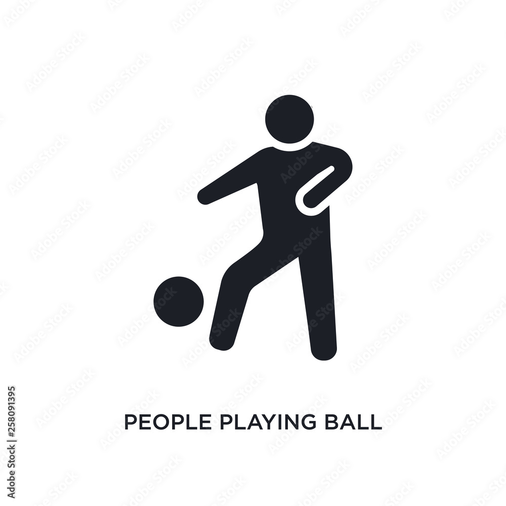 people playing ball isolated icon. simple element illustration from recreational games concept icons. people playing ball editable logo sign symbol design on white background. can be use for web and people playing ball isolated icon. simple element illustration from recreational games concept icons. people playing ball editable logo sign symbol design on white background. can be use for web and