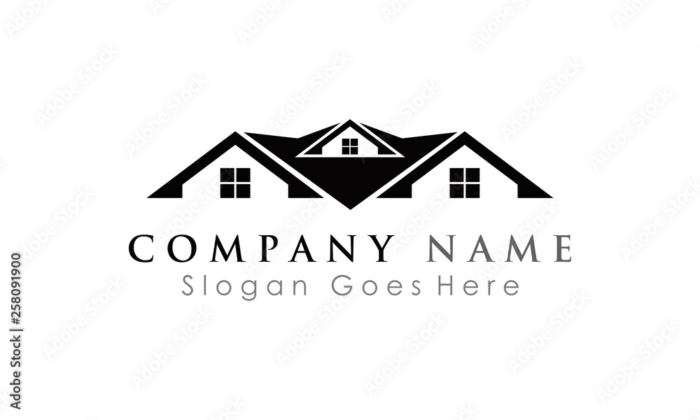 elegant house logo vector Stock Vector | Adobe Stock