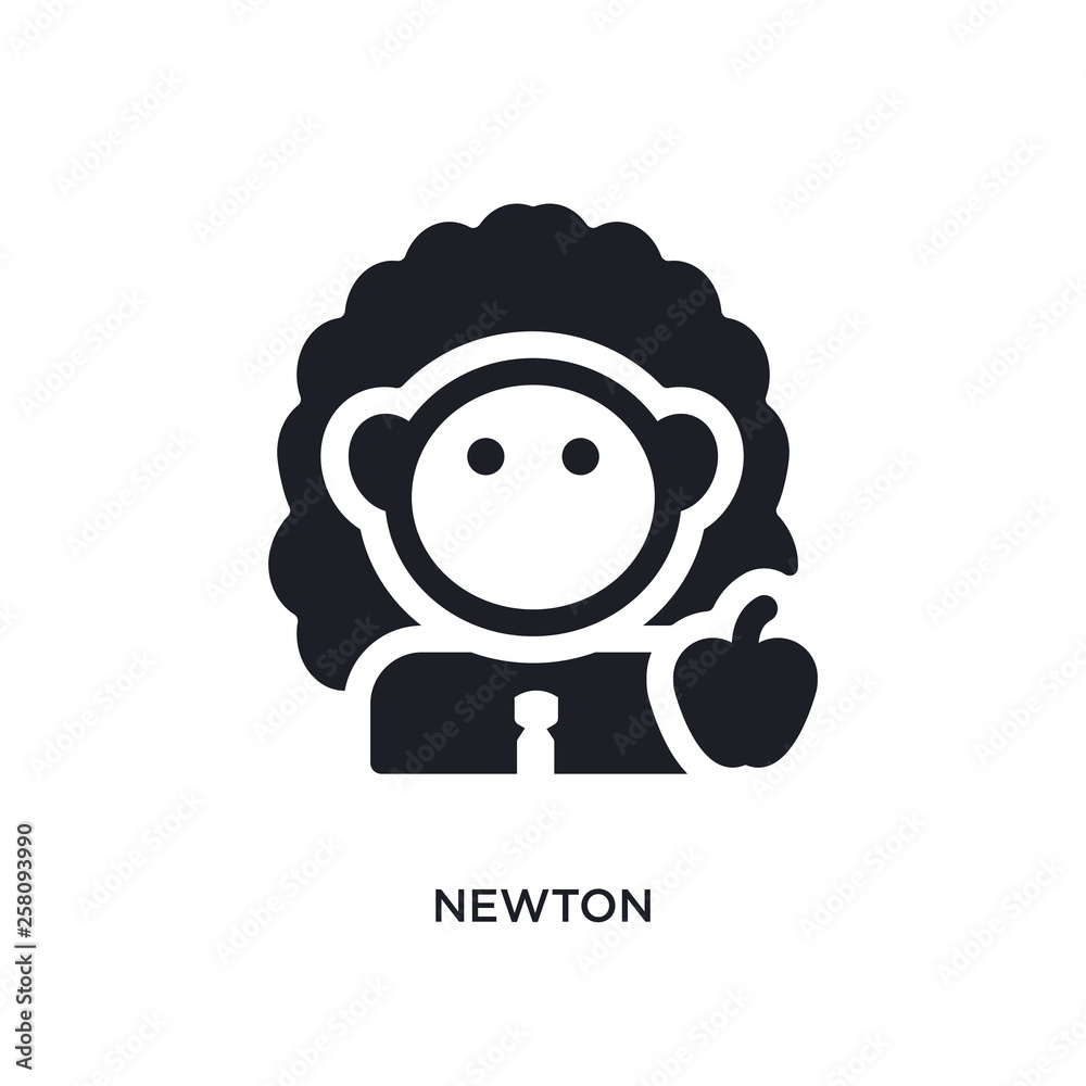 newton isolated icon. simple element illustration from science concept