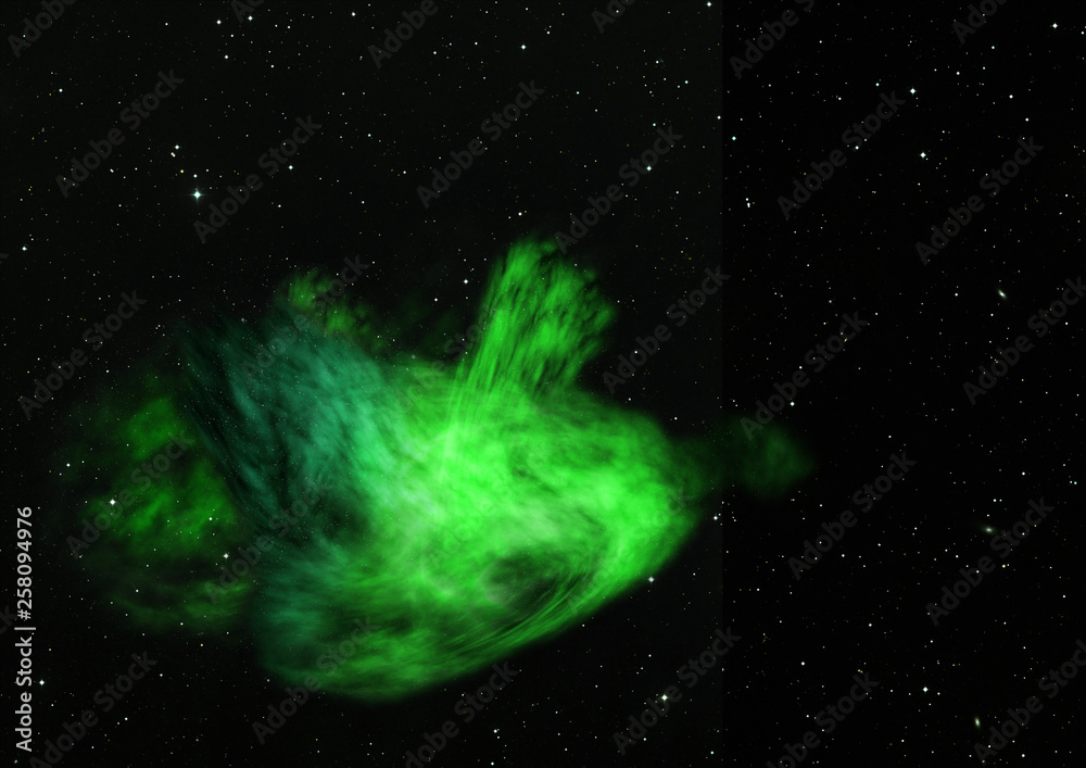 Being shone nebula. 3D rendering Being shone nebula. 3D rendering