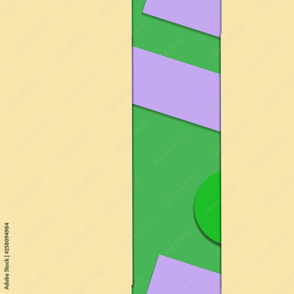 Obraz premium Flat material design - Creative vector trend seamless