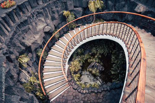 Stairs in the rock photo