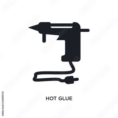 hot glue isolated icon. simple element illustration from sew concept icons. hot glue editable logo sign symbol design on white background. can be use for web and mobile