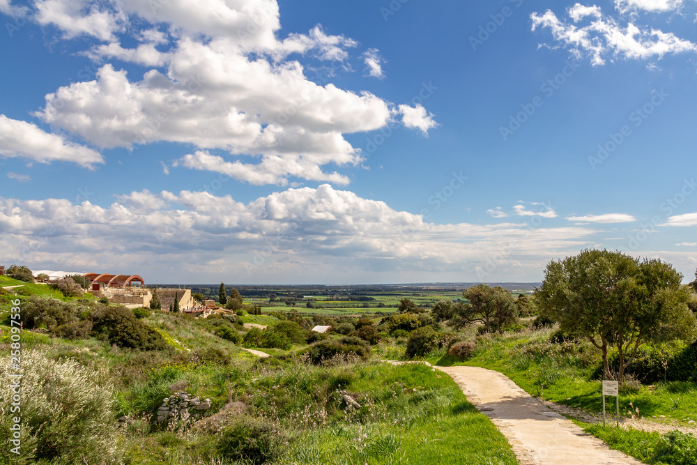 Cyprus landscape over Kourion