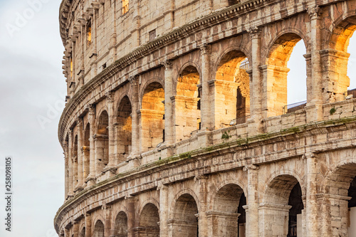 Colosseum stadium building in Rome