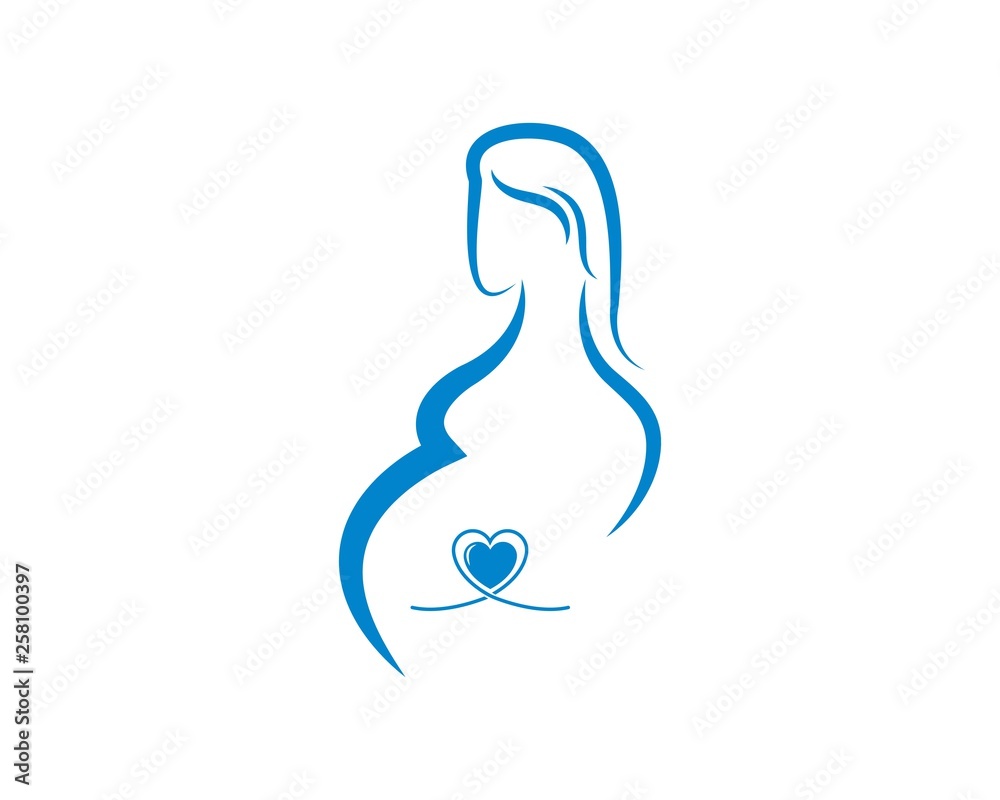 beauty pregnant women vector icon beauty pregnant women vector icon