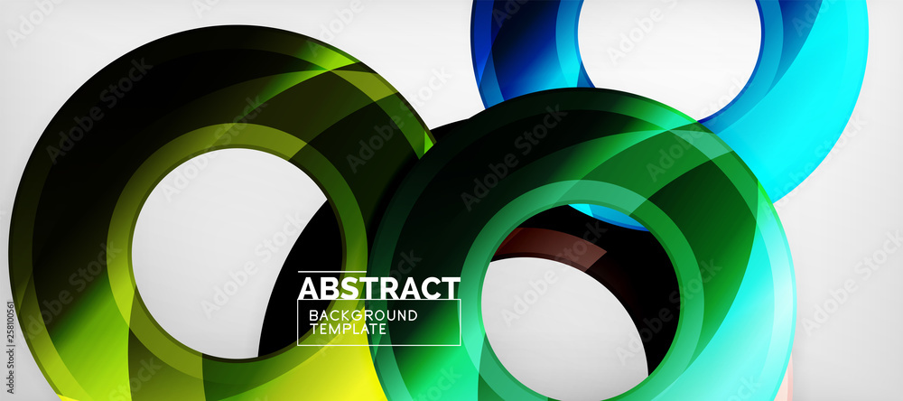 Glossy circles geometric background Glossy circles geometric background