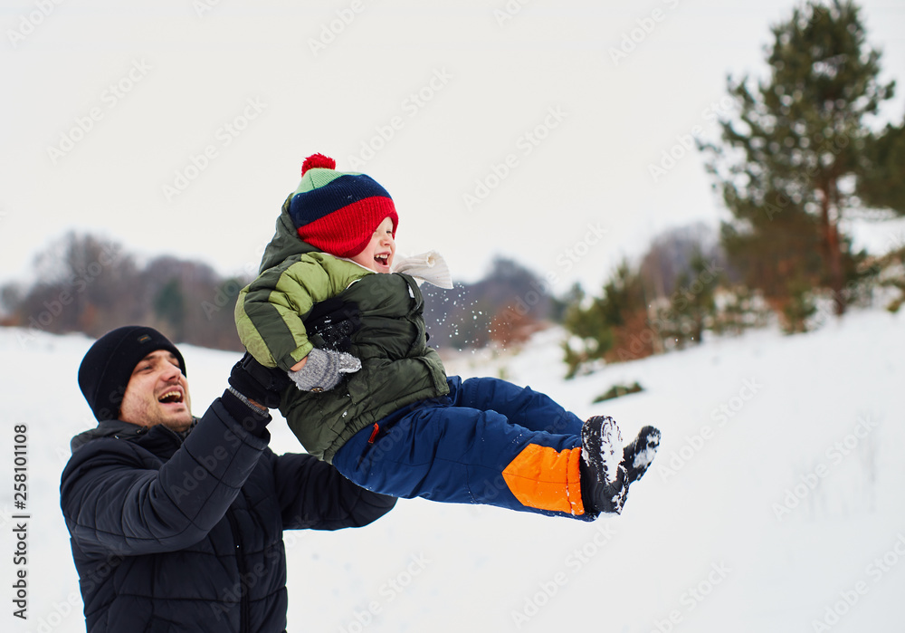 Father is happy to spend time with his child