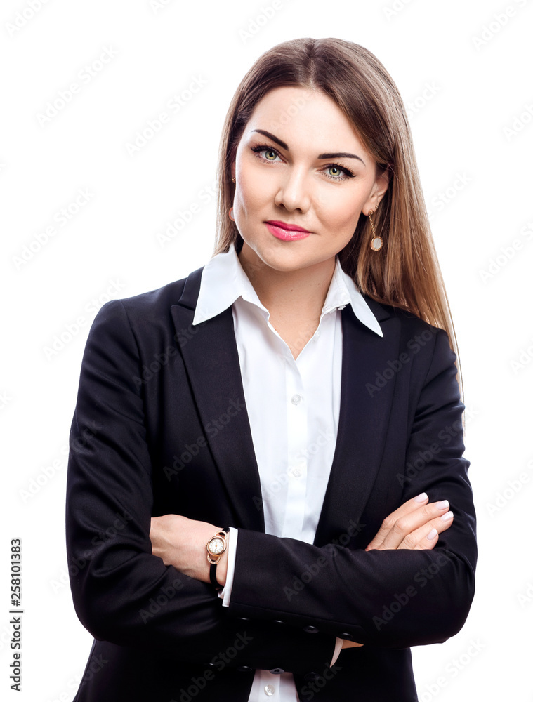 Beautiful young woman in a business suit Beautiful young woman in a business suit