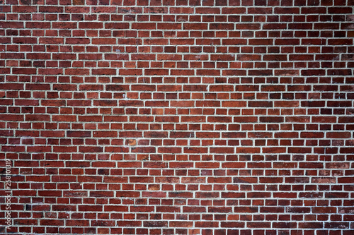 old repaired wall with brick texture