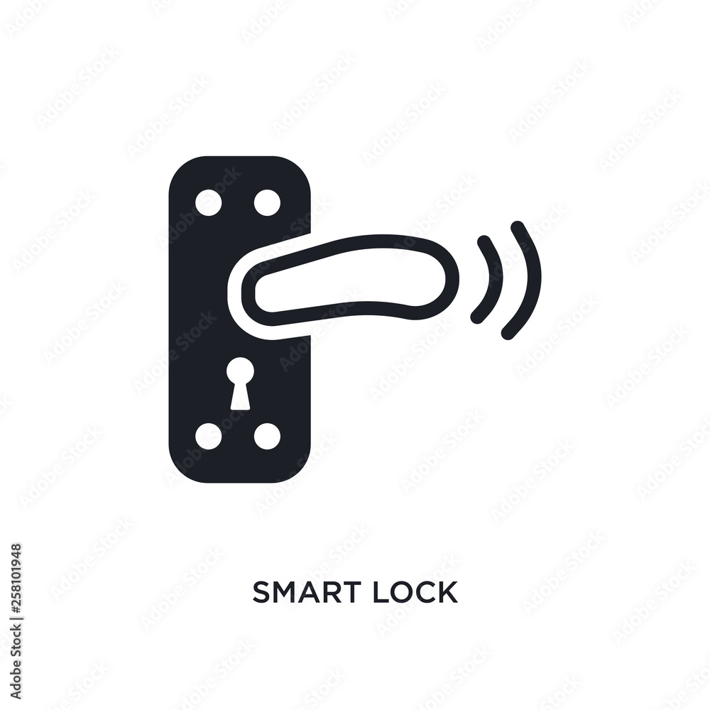 smart lock isolated icon. simple element illustration from smart home concept icons. smart lock editable logo sign symbol design on white background. can be use for web and mobile smart lock isolated icon. simple element illustration from smart home concept icons. smart lock editable logo sign symbol design on white background. can be use for web and mobile