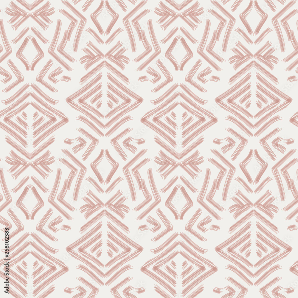 Soft Pink Ethnic Brush Stroke Seamless Repeat Vector Pattern Soft Pink Ethnic Brush Stroke Seamless Repeat Vector Pattern