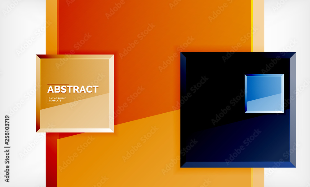 Square abstract background, glossy geometric design Square abstract background, glossy geometric design