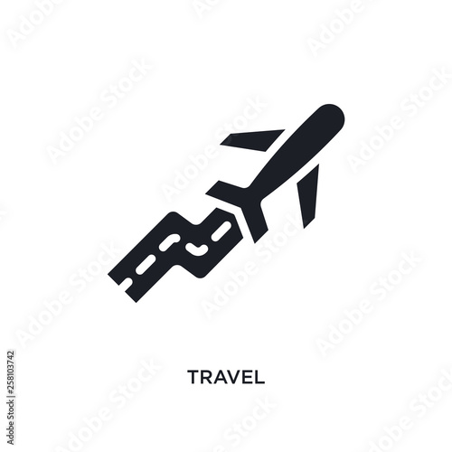 travel isolated icon. simple element illustration from success concept icons. travel editable logo sign symbol design on white background. can be use for web and mobile