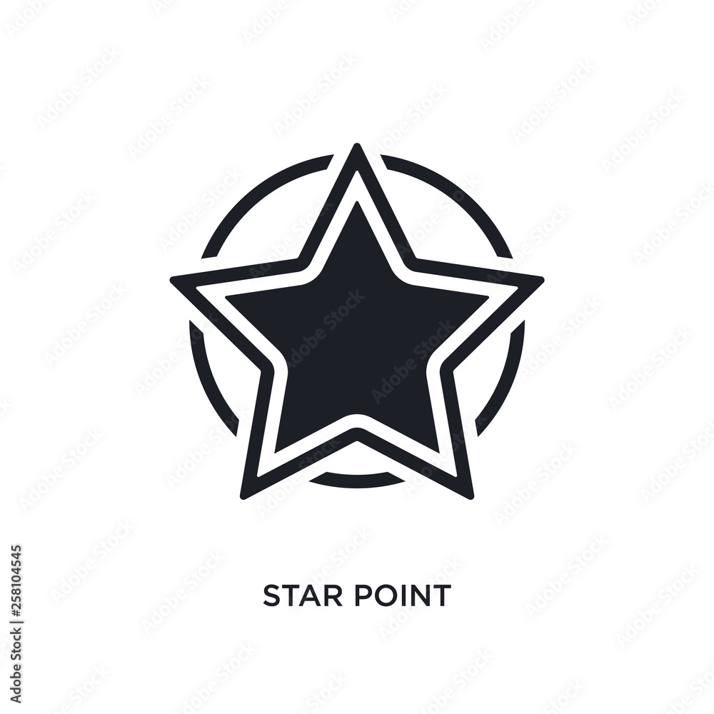 star point isolated icon. simple element illustration from ultimate glyphicons concept icons. star point editable logo sign symbol design on white background. can be use for web and mobile star point isolated icon. simple element illustration from ultimate glyphicons concept icons. star point editable logo sign symbol design on white background. can be use for web and mobile