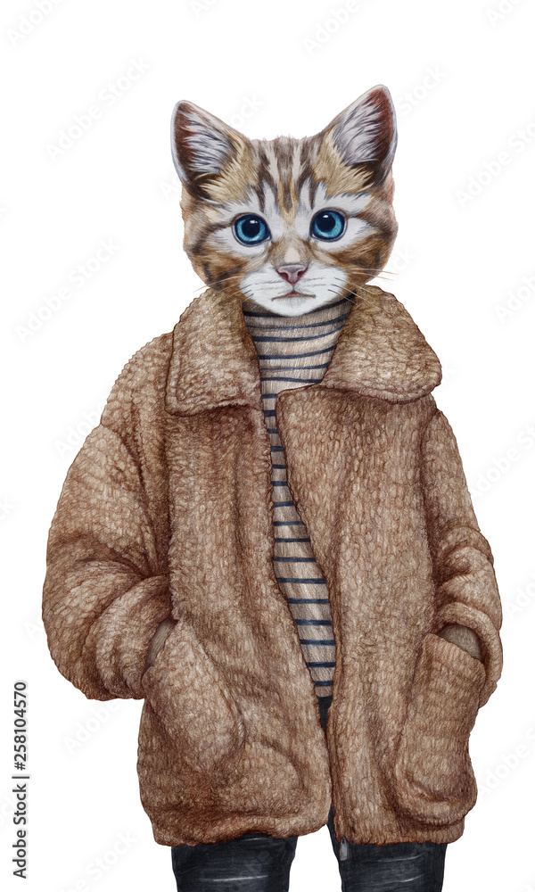 Cat apparel top for humans