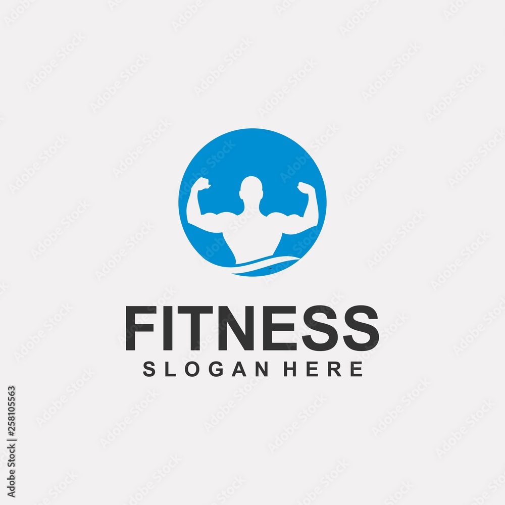 fitness logo template fitness logo template