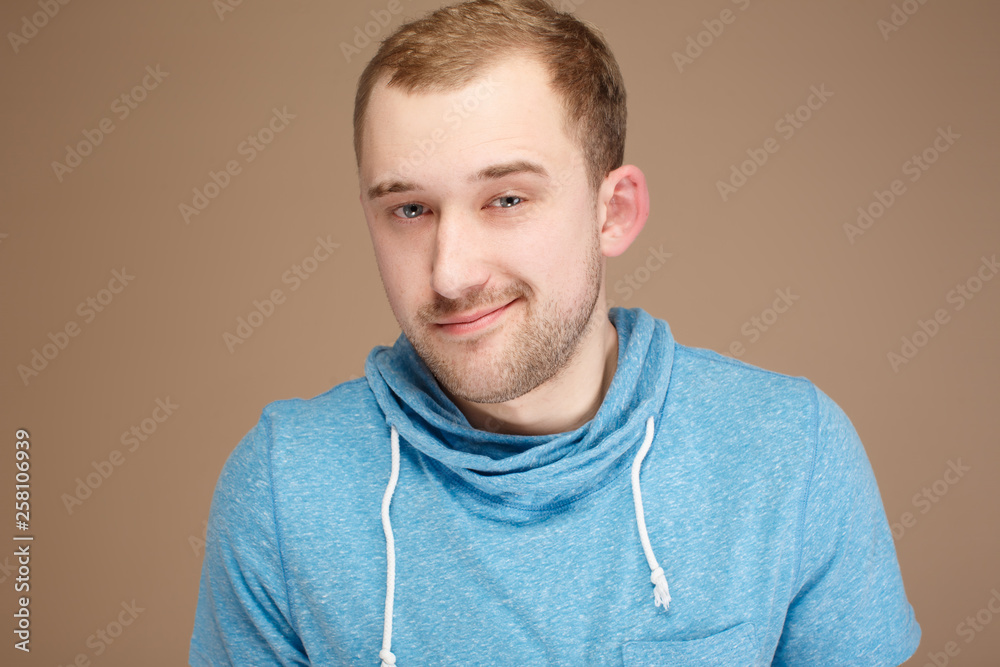 Fototapeta premium emotional man posing on the camera