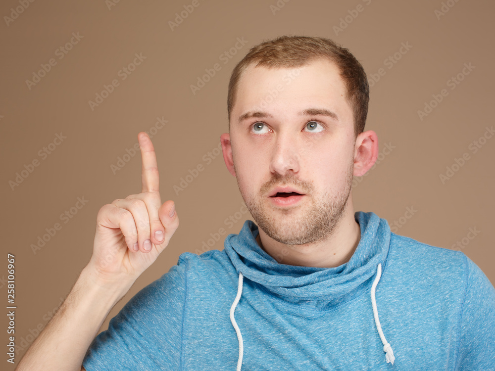 emotional man posing on the camera emotional man posing on the camera