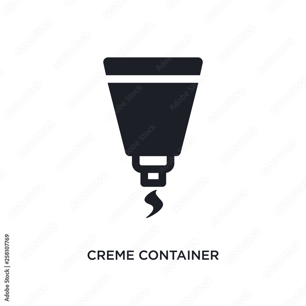 creme container black isolated icon. simple element illustration from woman clothing concept icons. creme container black editable logo sign symbol design on white background. can be use for web and creme container black isolated icon. simple element illustration from woman clothing concept icons. creme container black editable logo sign symbol design on white background. can be use for web and