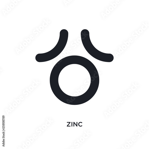 zinc isolated icon. simple element illustration from zodiac concept icons. zinc editable logo sign symbol design on white background. can be use for web and mobile