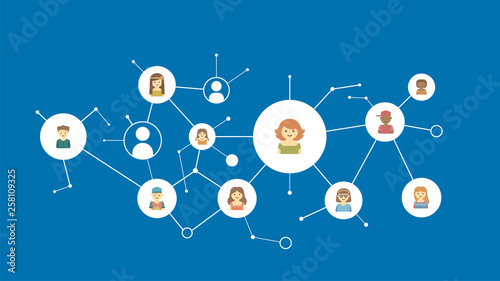 avatar of girl, colored icon. From kids avatars set